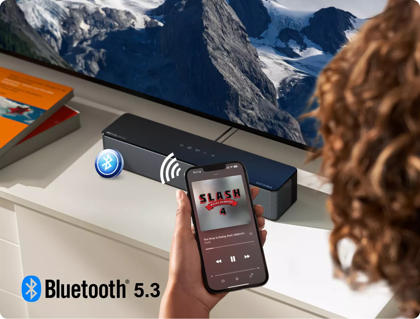 Ultimea Poseidon D60 5.1CH Bluetooth Sound Bar Speaker System with